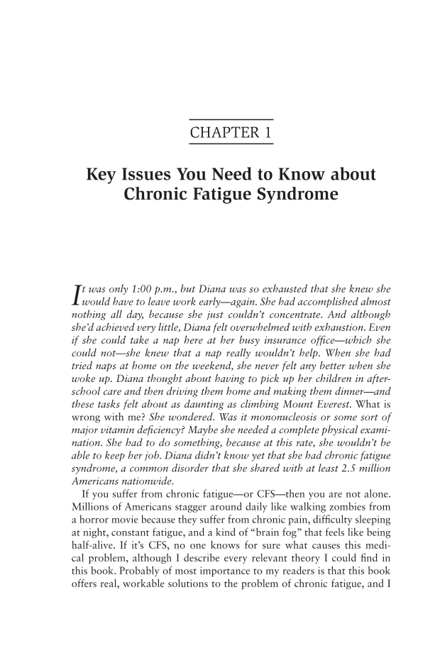 Understanding and Treating Chronic Fatigue: A Practical Guide for Patients, Families, and Practitioners page 3