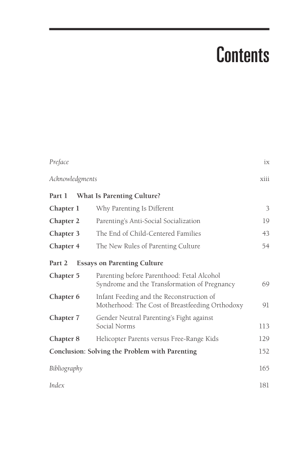 The Problem with Parenting: How Raising Children Is Changing across America page vii