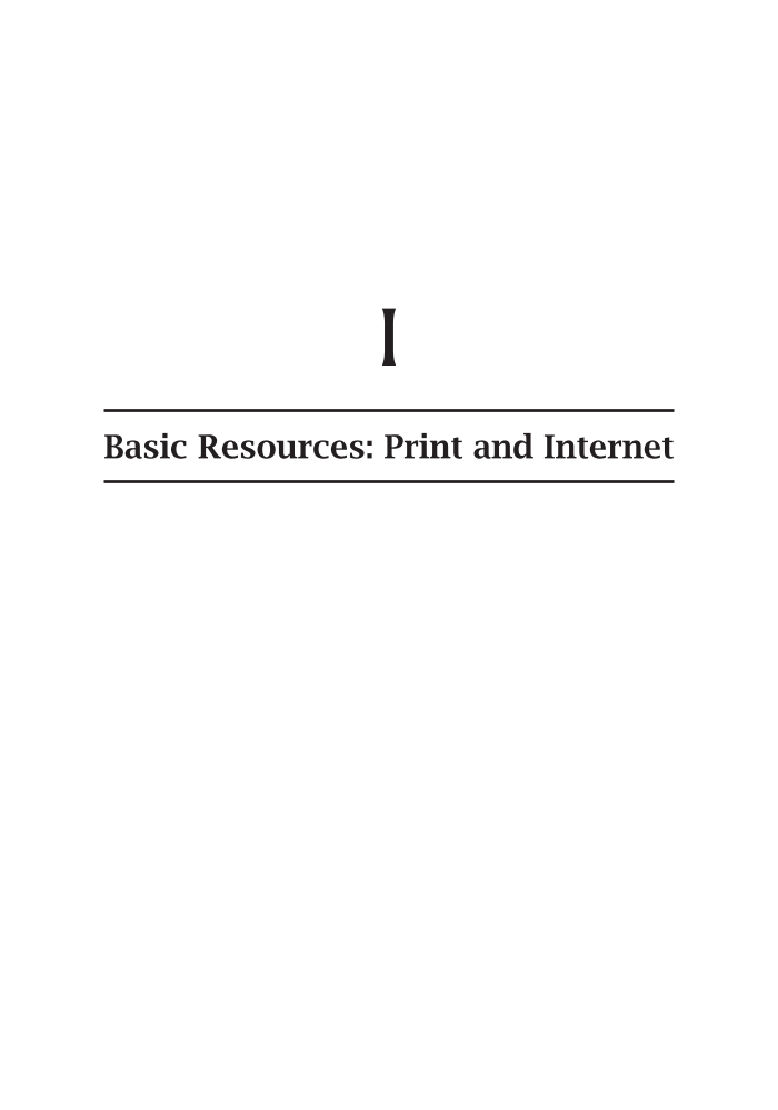 Strauss's Handbook of Business Information: A Guide for Librarians, Students, and Researchers, 4th Edition page 1