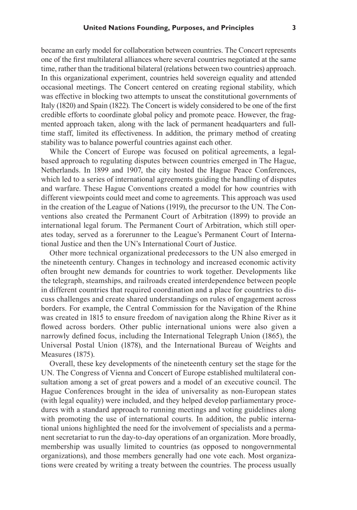 The United Nations: 75 Years of Promoting Peace, Human Rights, and Development page 3