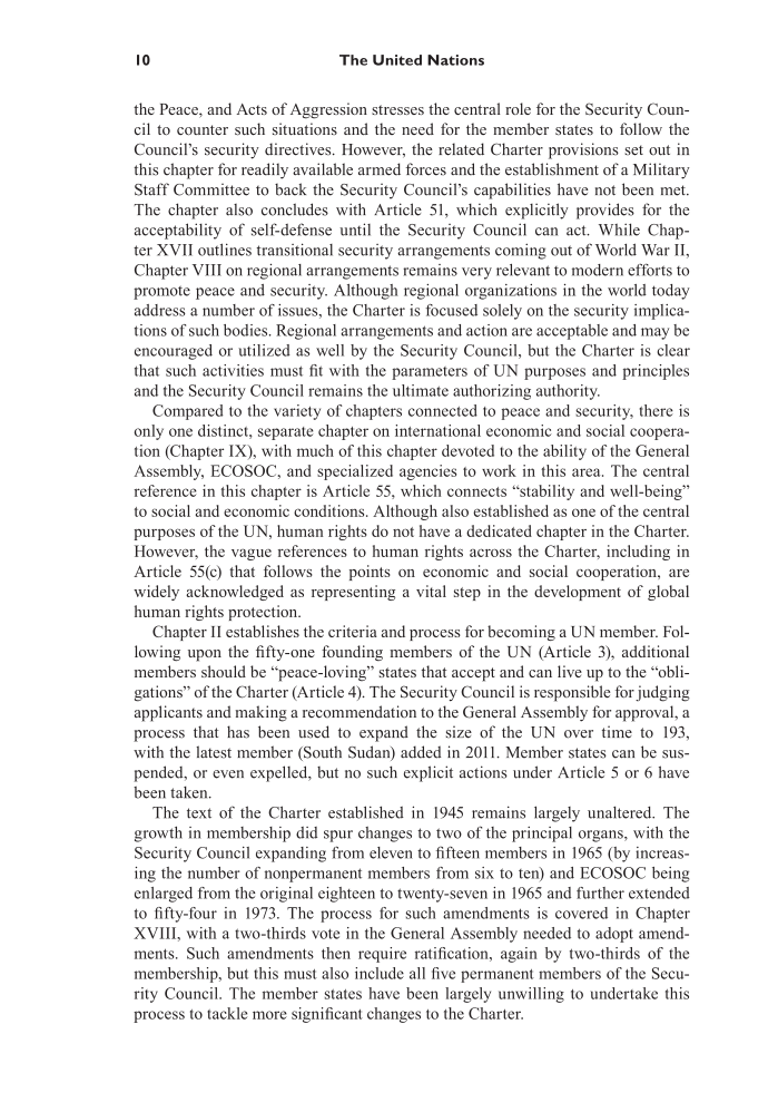 The United Nations: 75 Years of Promoting Peace, Human Rights, and Development page 10