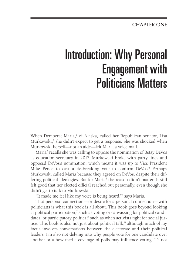 The New Town Hall: Why We Engage Personally with Politicians page 3