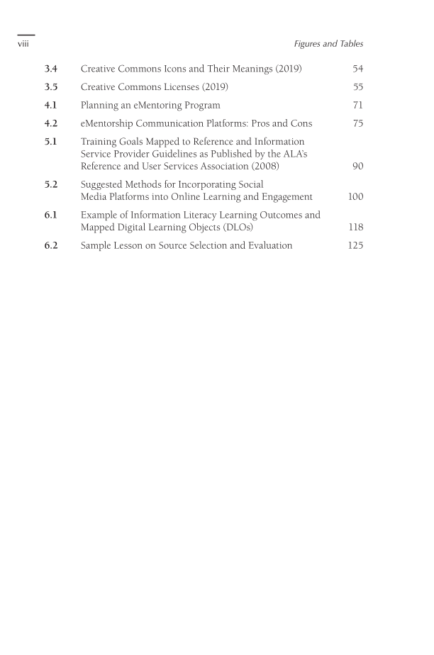 Libraries Supporting Online Learning: Practical Strategies and Best Practices page viii