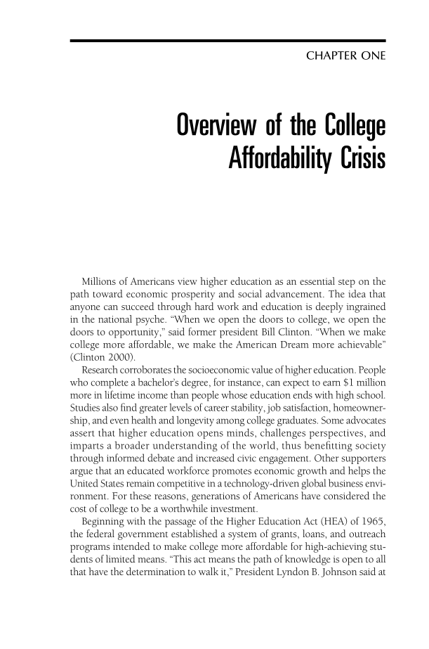 The College Affordability Crisis page 1