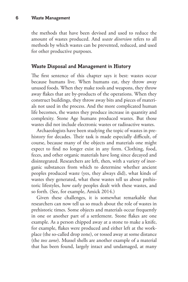 Waste Management: A Reference Handbook page 6