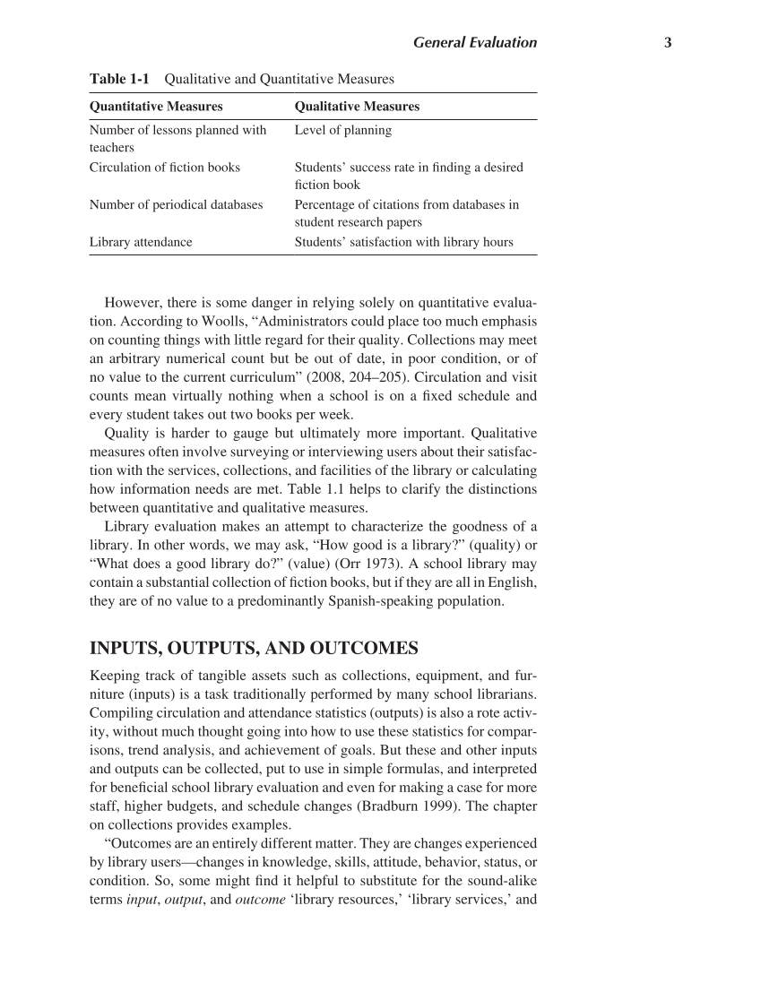Evaluating the School Library: Analysis, Techniques, and Research Practices, 2nd Edition page 3