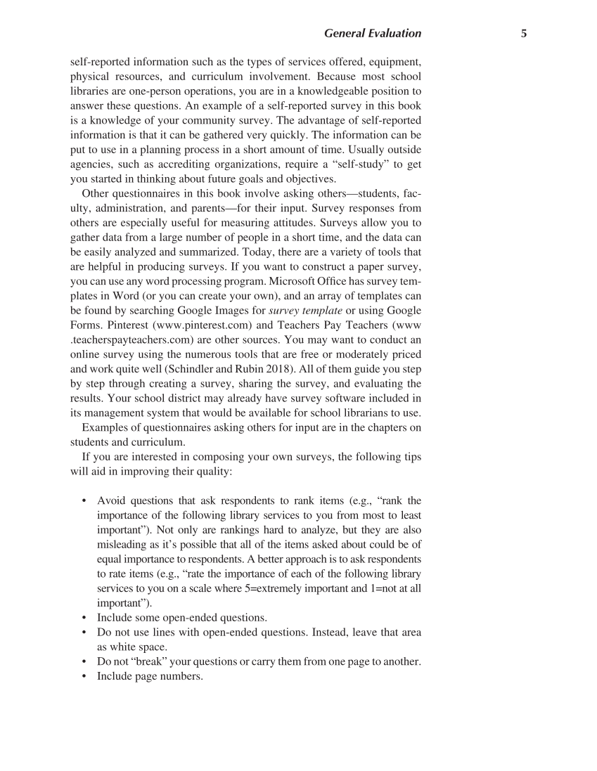 Evaluating the School Library: Analysis, Techniques, and Research Practices, 2nd Edition page 5