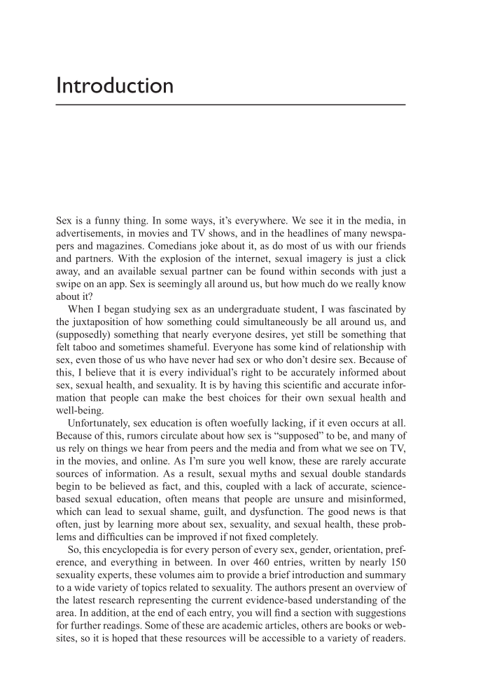 Encyclopedia of Sex and Sexuality: Understanding Biology, Psychology, and Culture [2 volumes] page 23