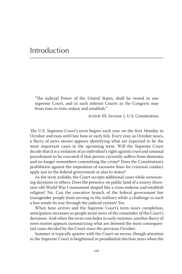The Supreme Court page xiii