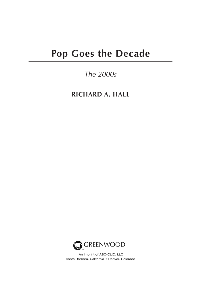 Pop Goes the Decade: The 2000s page iii