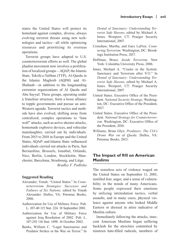9/11: The Essential Reference Guide page xvii
