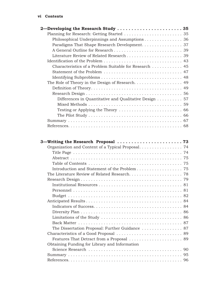 Research Methods in Library and Information Science, 7th Edition page vi