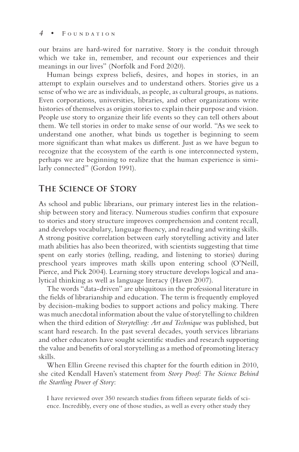 Storytelling: Art and Technique, 5th Edition page 4