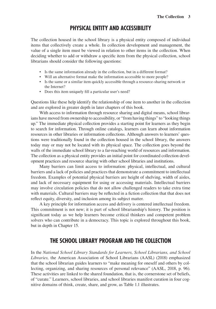 The Collection Program in Schools: Concepts and Practices, 7th Edition page 3