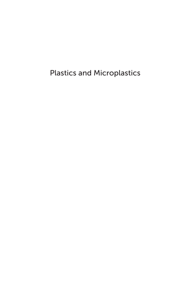 Plastics and Microplastics: A Reference Handbook page i