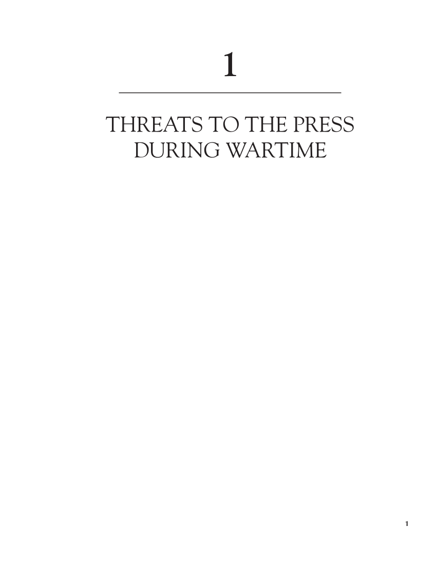 Attacks on the American Press: A Documentary and Reference Guide page 1