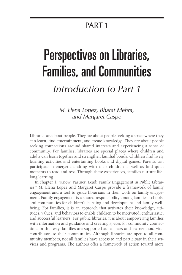 A Librarian's Guide to Engaging Families in Learning page 1