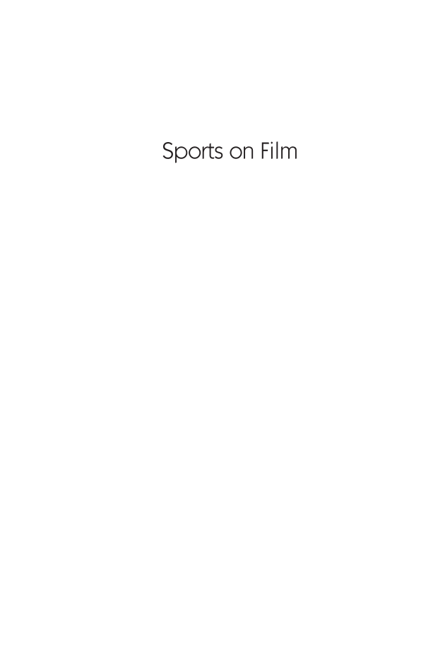 Sports on Film page i