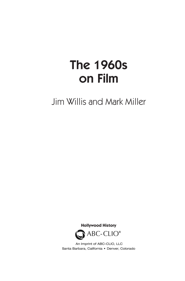 The 1960s on Film page iii