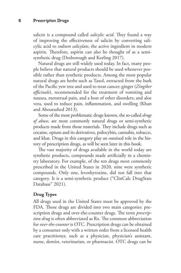 Prescription Drugs: A Reference Handbook page 6