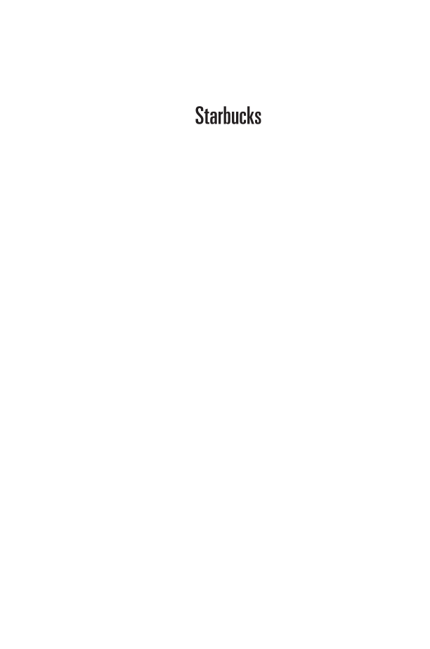 Starbucks, 2nd Edition page i