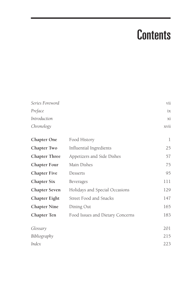 Food Cultures of Japan: Recipes, Customs, and Issues page v