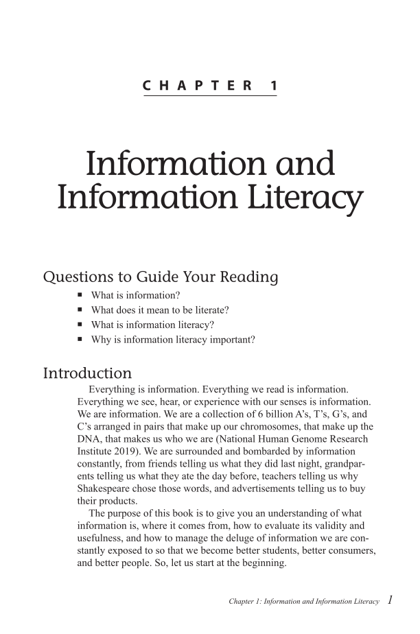 Concise Guide to Information Literacy, 3rd Edition page 1