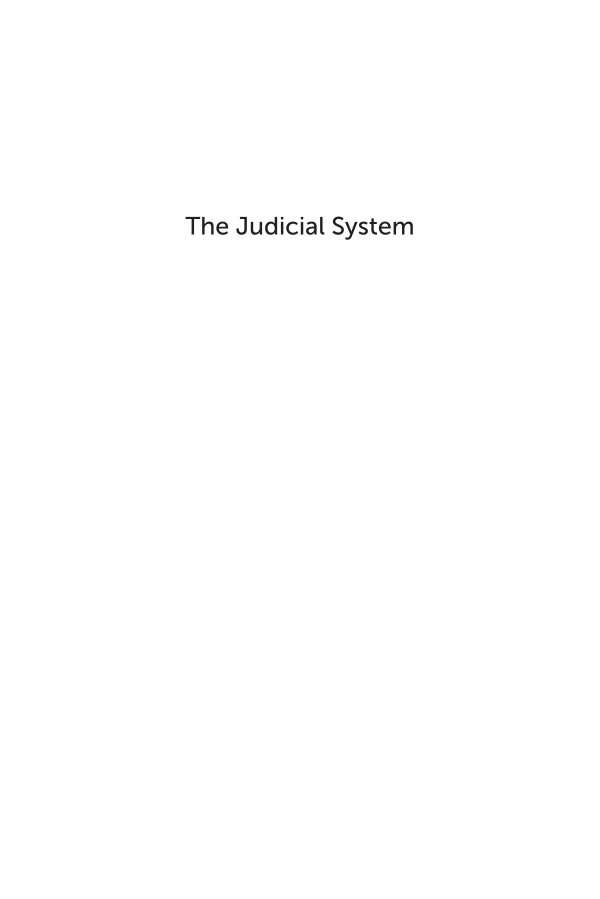 The Judicial System: A Reference Handbook page i