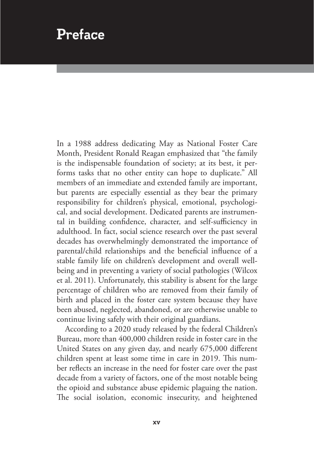 Foster Care in America: A Reference Handbook page xv