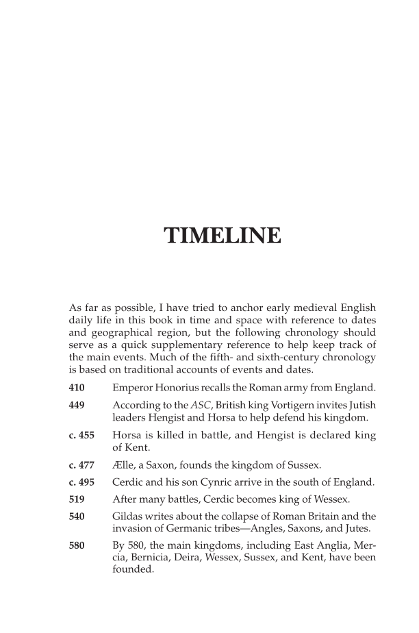 Daily Life in Anglo-Saxon England, 2nd Edition page xxiii