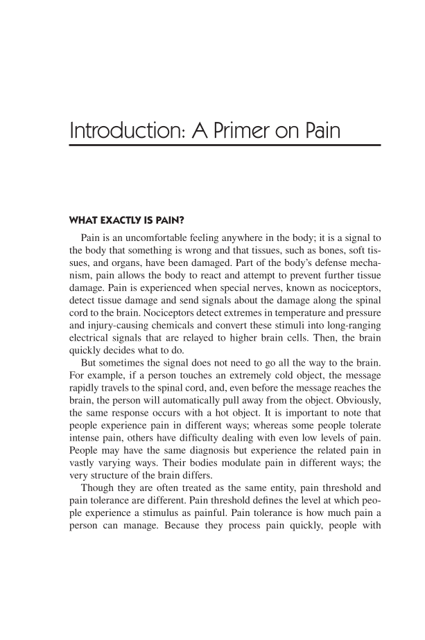 Pain Management: Fact versus Fiction page xi