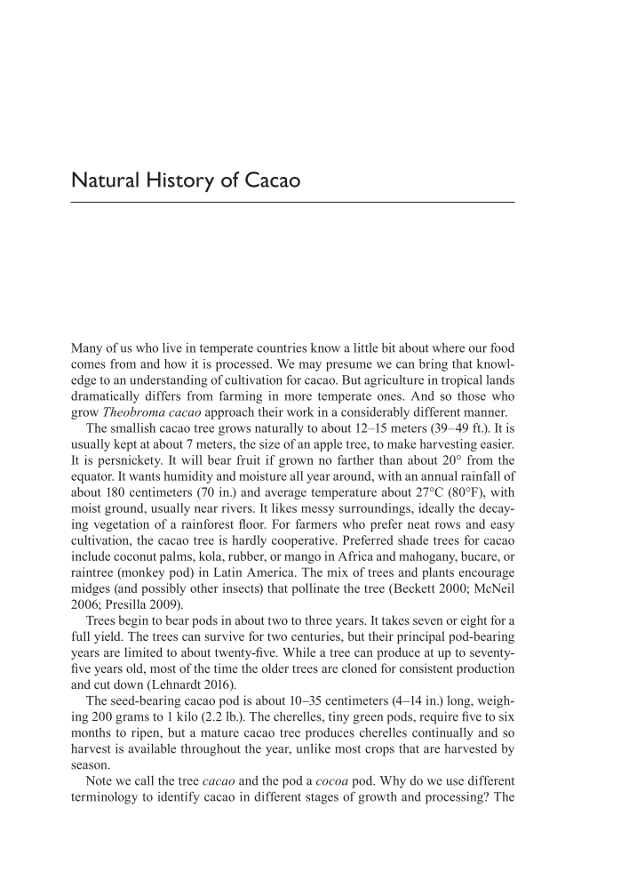Chocolate: A Cultural Encyclopedia page 1