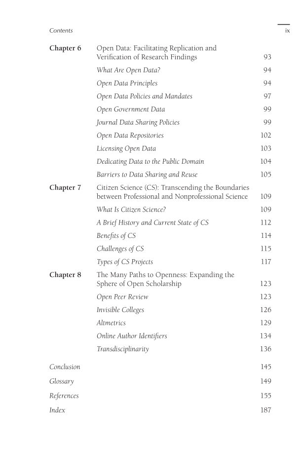 The Complete Guide to Open Scholarship page ix