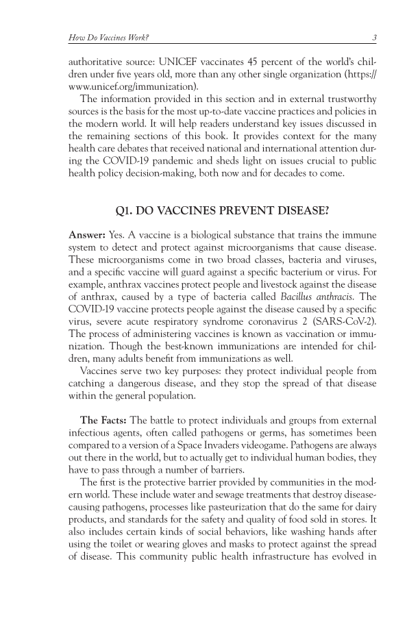 Vaccination: Examining the Facts page 3
