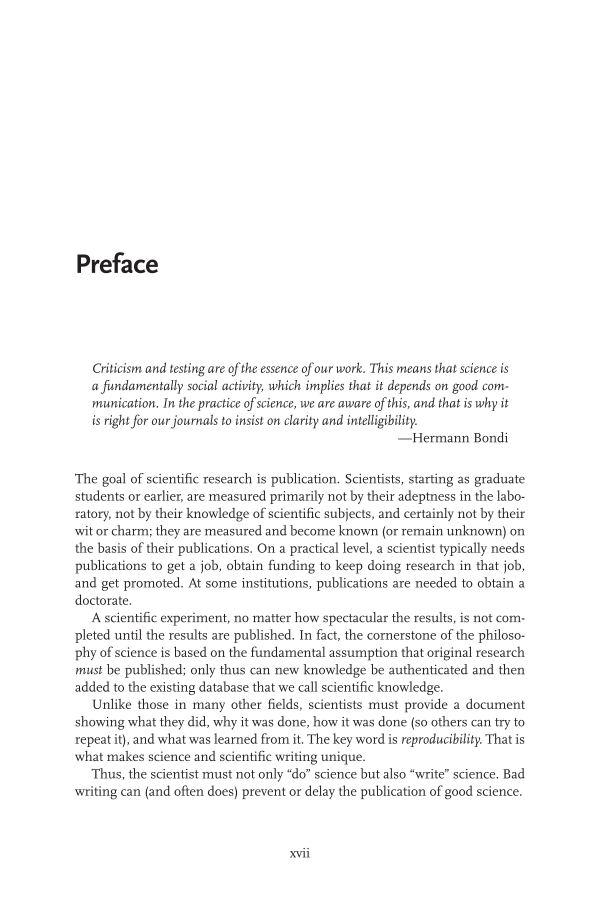 How to Write and Publish a Scientific Paper, 9th Edition page xvii