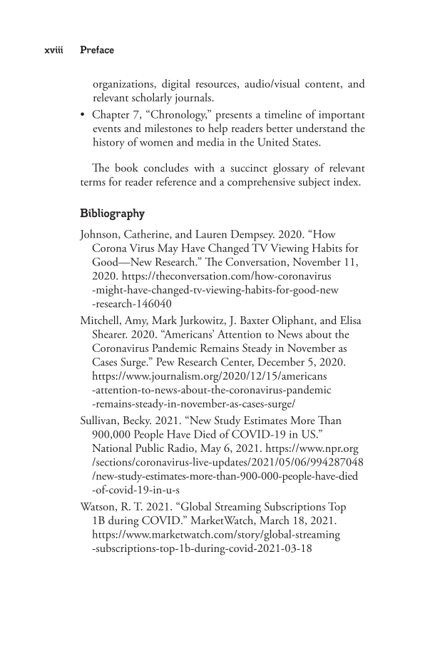 Women in Media: A Reference Handbook page xviii