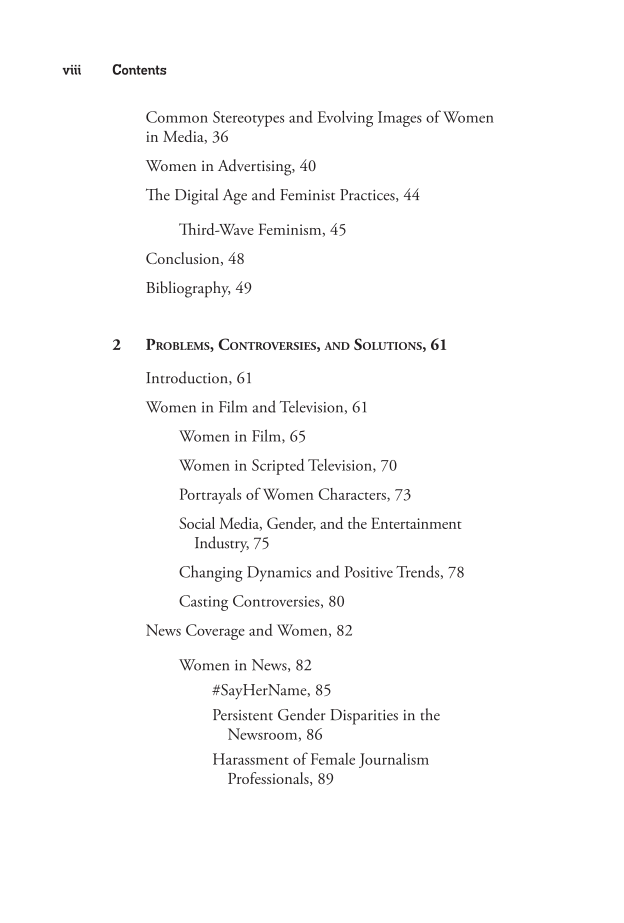 Women in Media: A Reference Handbook page viii