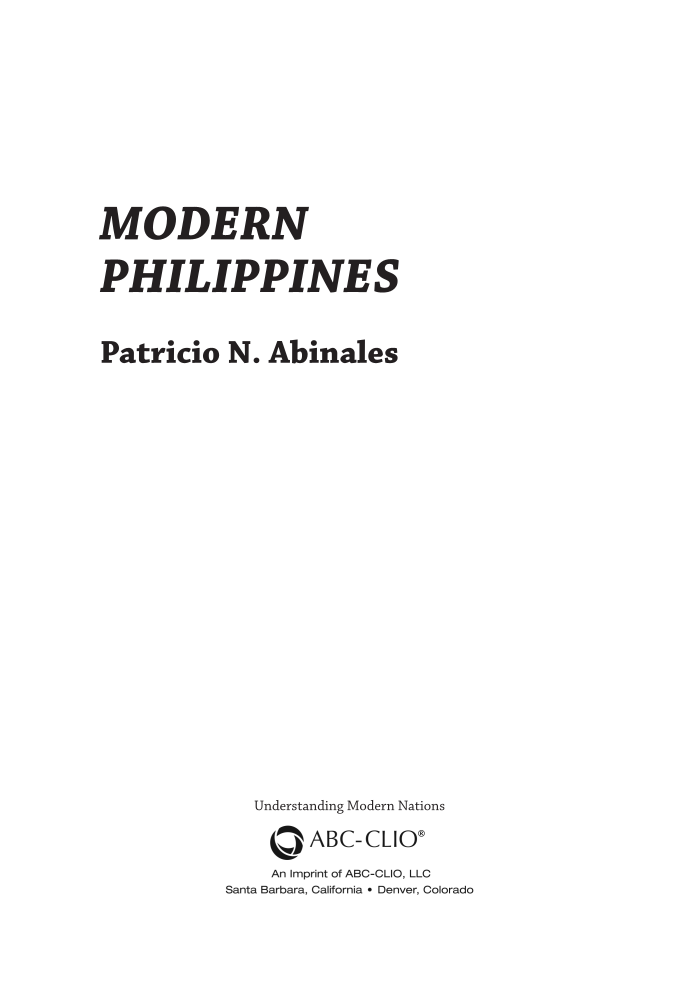 Modern Philippines page iii