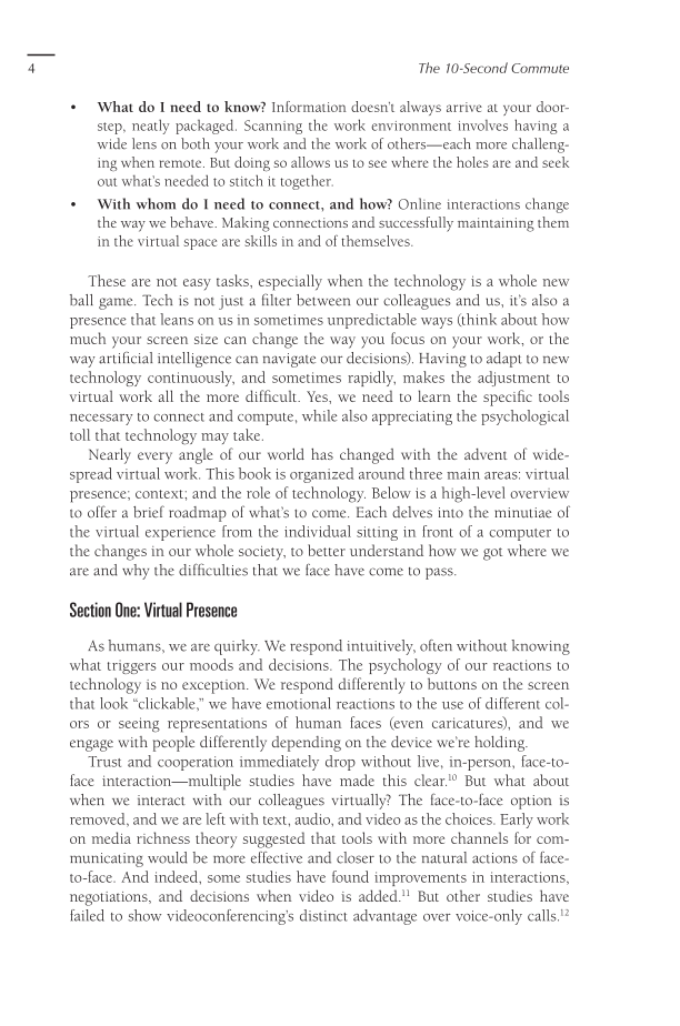 The 10-Second Commute: New Realities of Virtual Work page 4