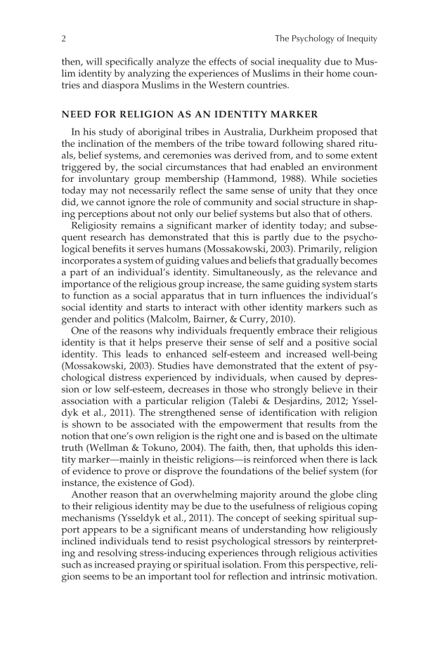 The Psychology of Inequity: Global Issues and Perspectives page 2