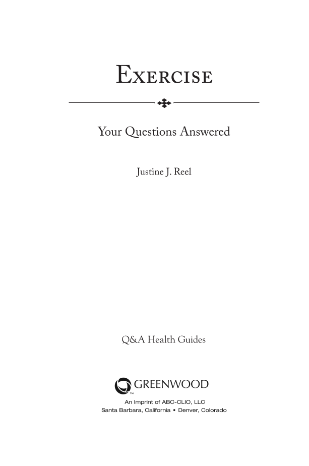 Exercise: Your Questions Answered page iii