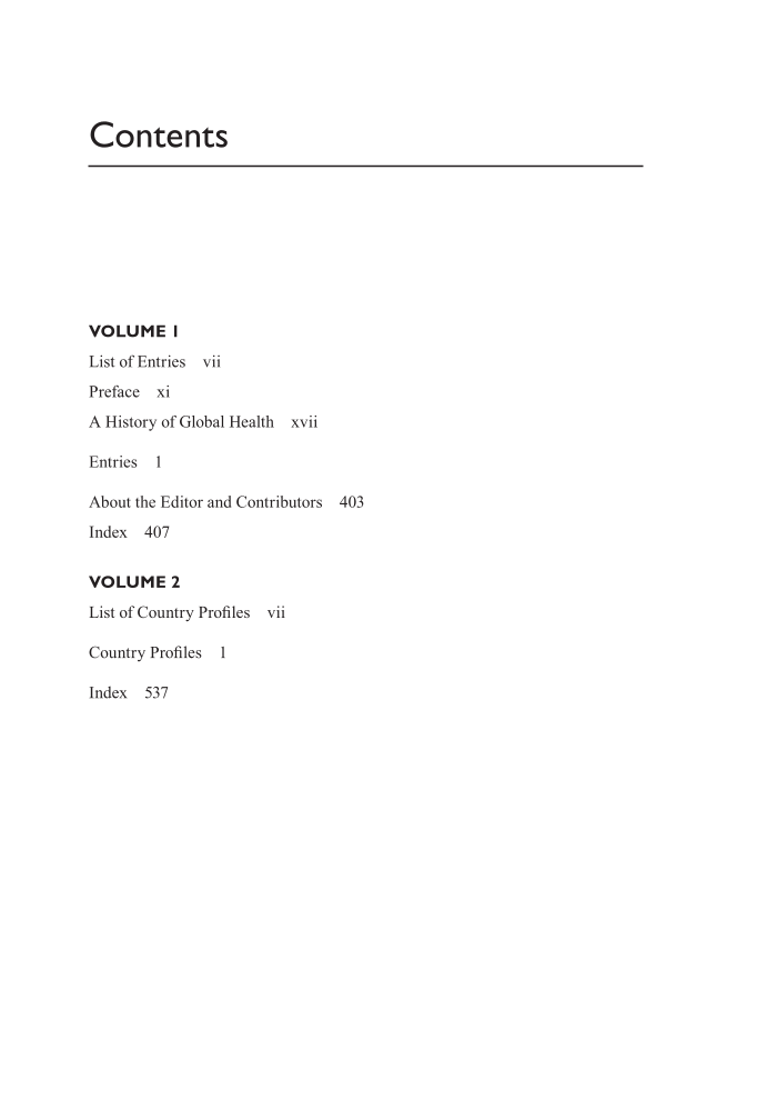 Wellness around the World: An International Encyclopedia of Health Indicators, Practices, and Issues [2 volumes] page 6