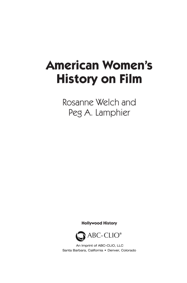 American Women's History on Film page iii