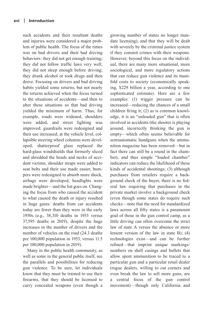 Guns in American Society: An Encyclopedia of History, Politics, Culture, and the Law, 3rd Edition [3 volumes] page xvi