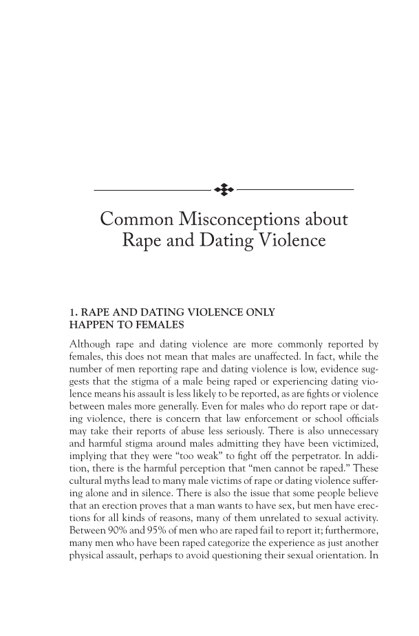 Rape and Dating Violence: Your Questions Answered page xxiii